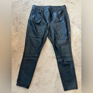 American Eagle Stretch Vegan Leather High Waisted